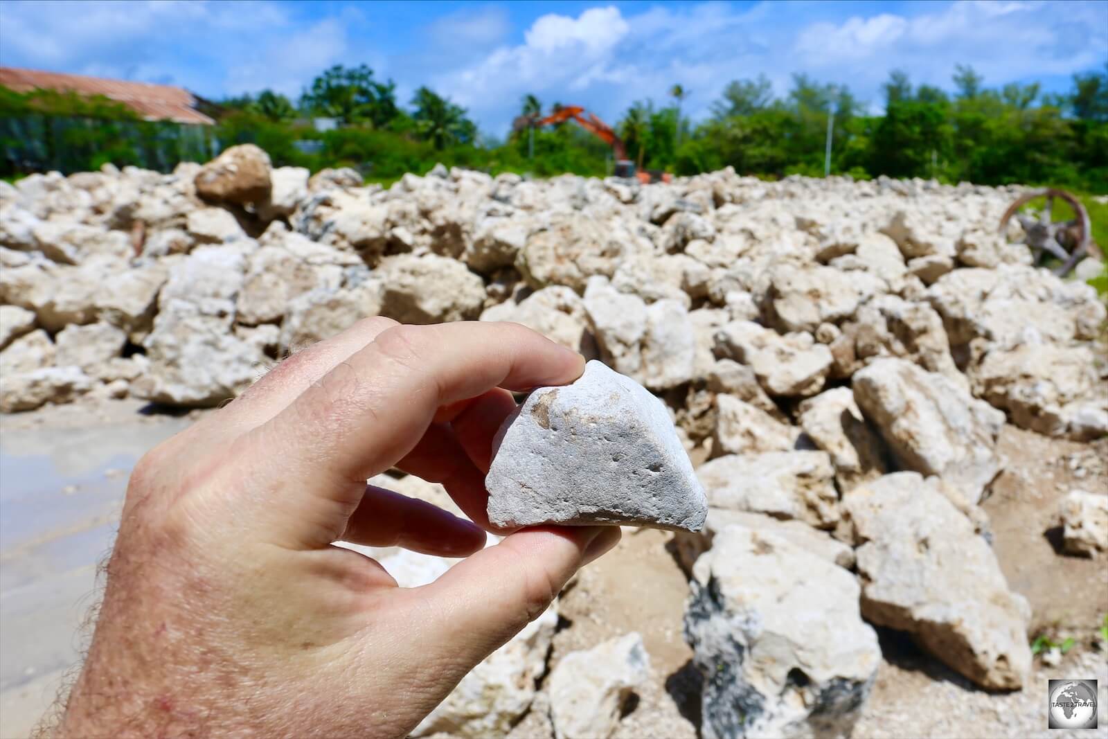 A quarry of phosphate rocks at Topside.