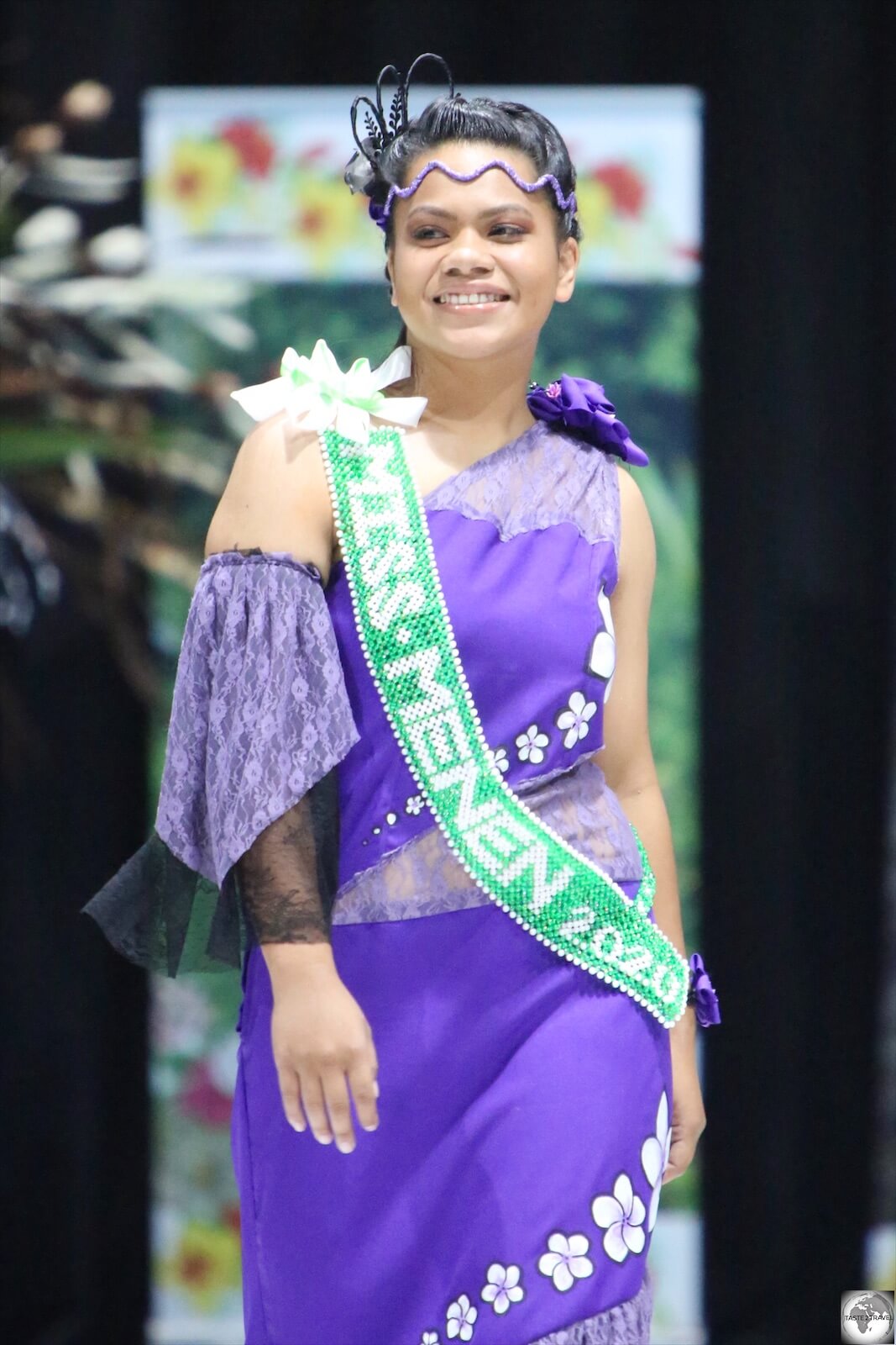 Miss Menen, My-Gem Tatum, represented the district of Meneng, which is home to the Hotel Menen.