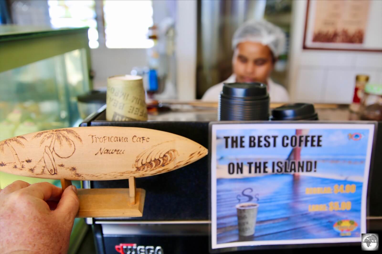 The Tropicana café claims to offer the best coffee on Nauru. 