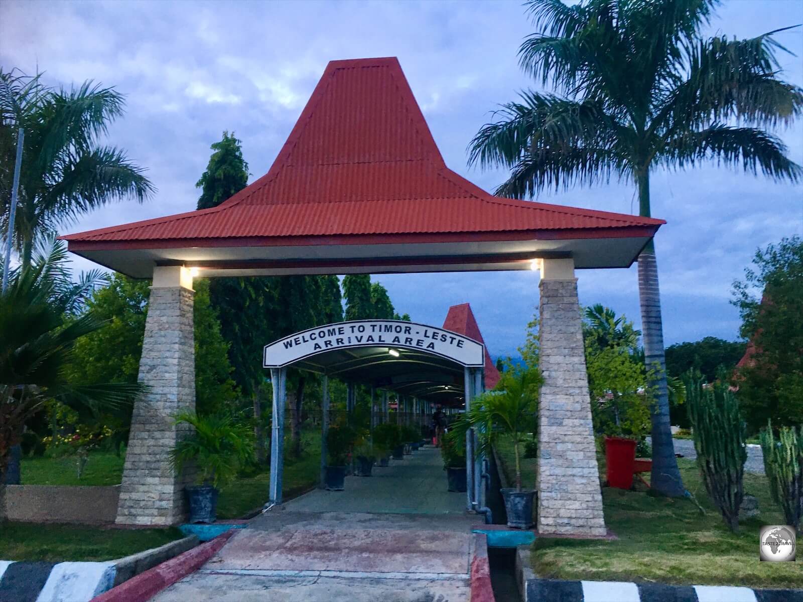 The very quiet arrival area at Presidente Nicolau Lobato International Airport in Dili.