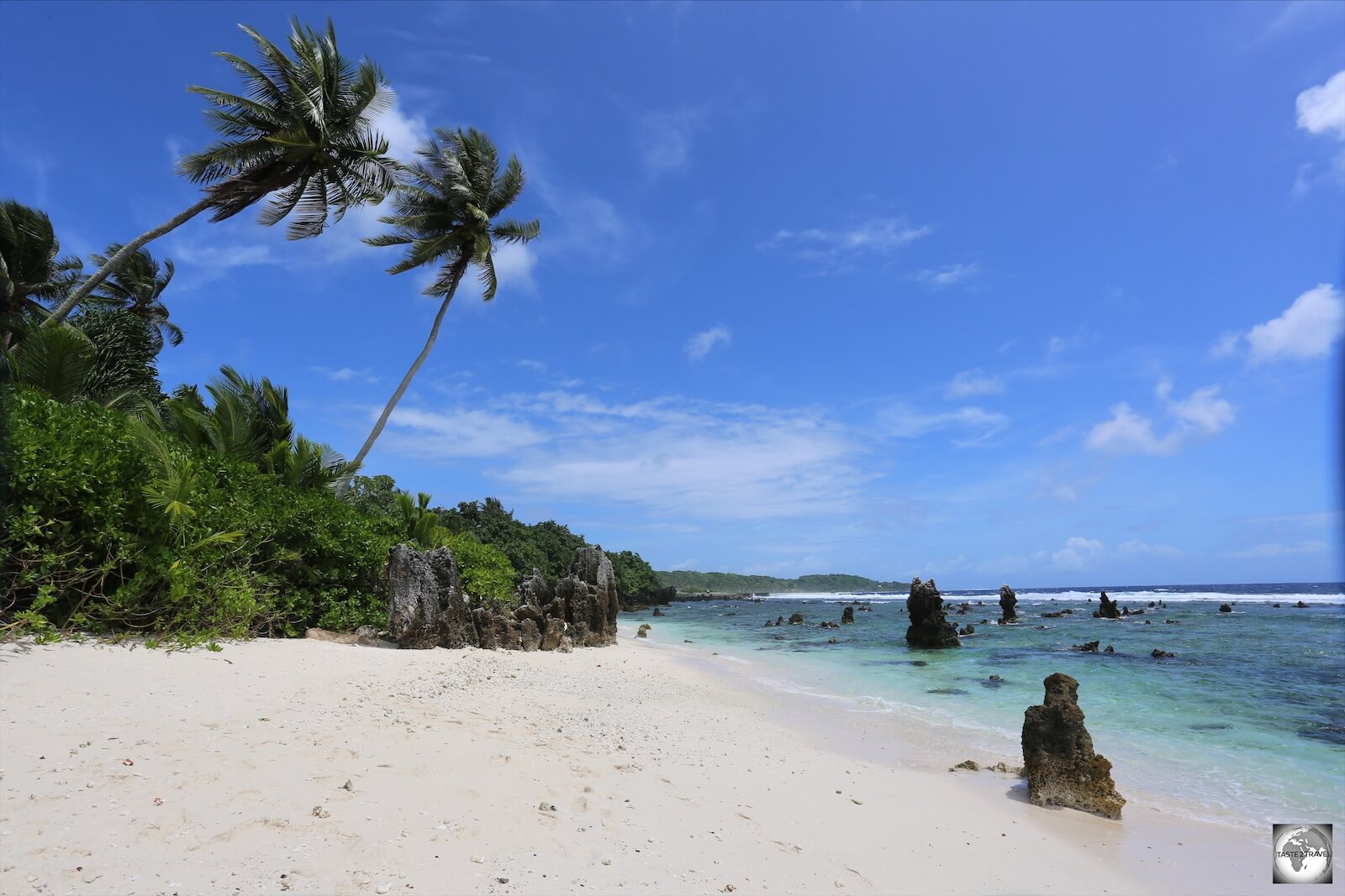 A view of the southern end of Anibare Bay from the Menen Hotel. 