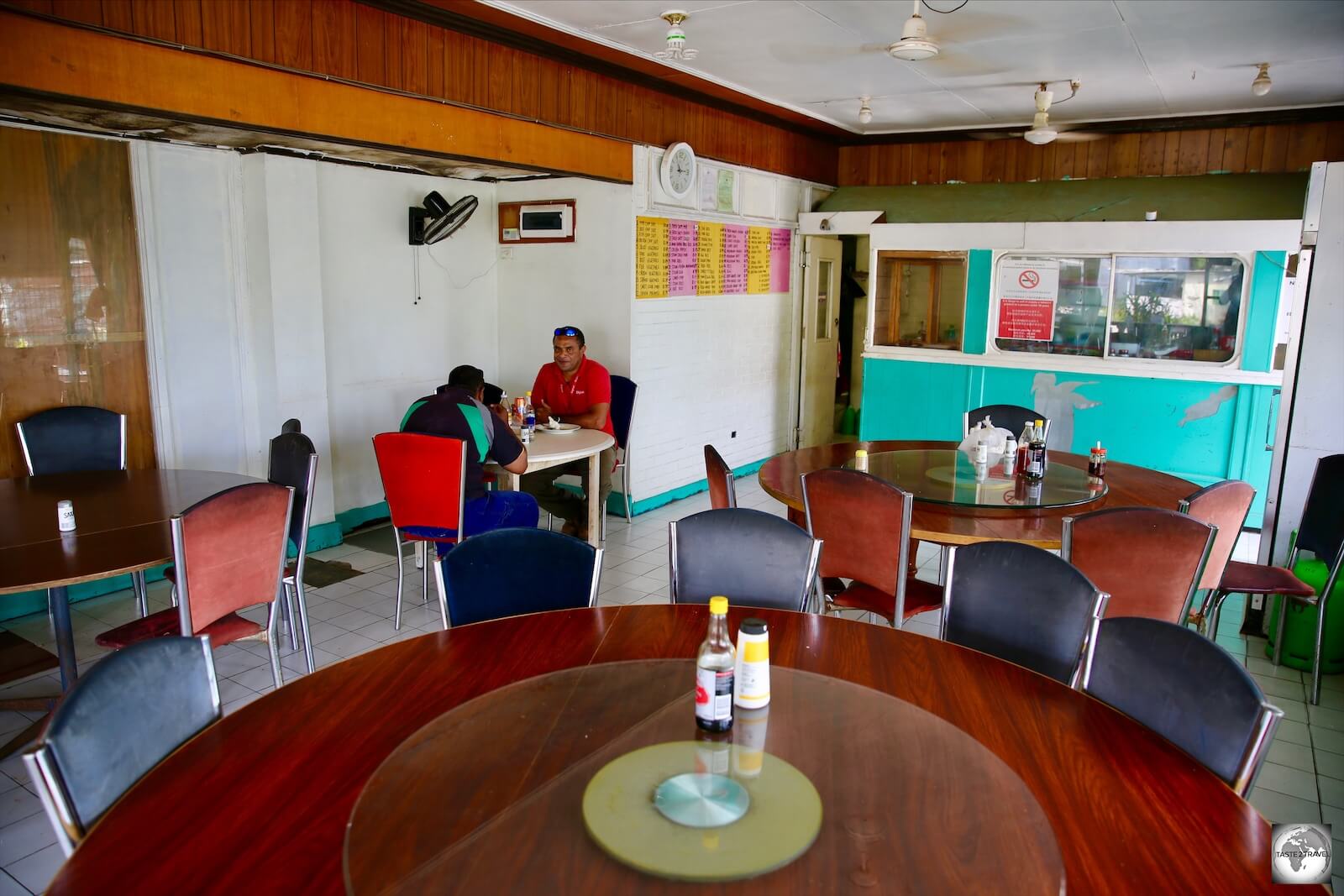 A not-so-busy Oriental Restaurant at lunchtime. 