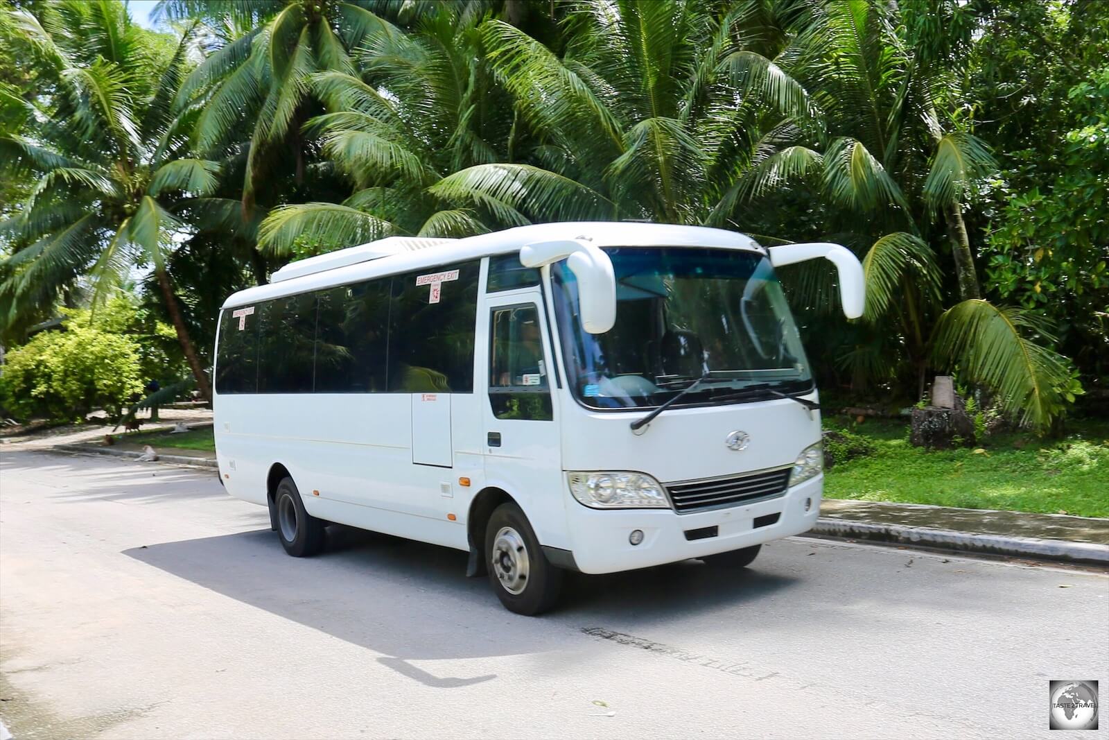 A private bus on Nauru. 