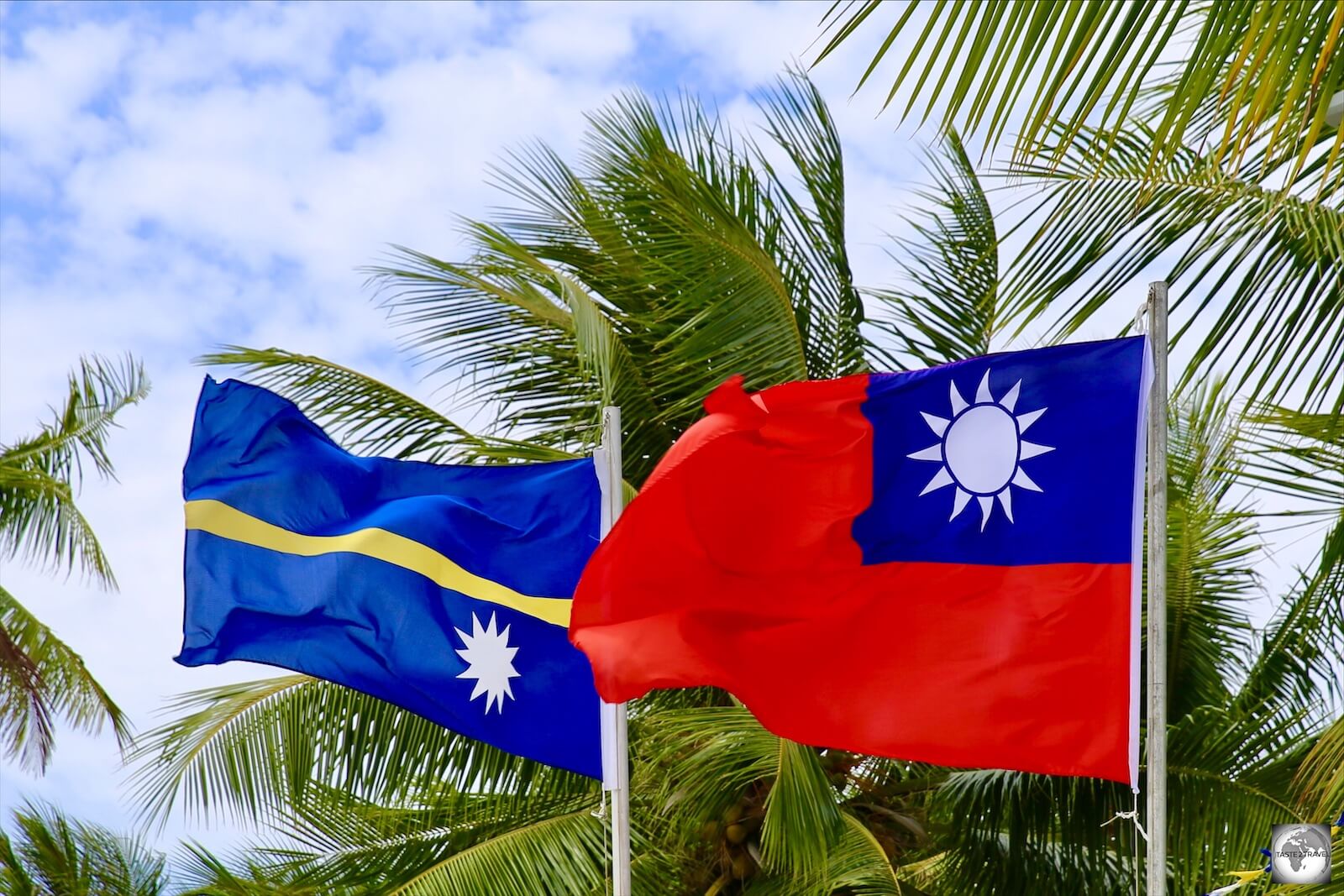 Nauru and Taiwanese Flag