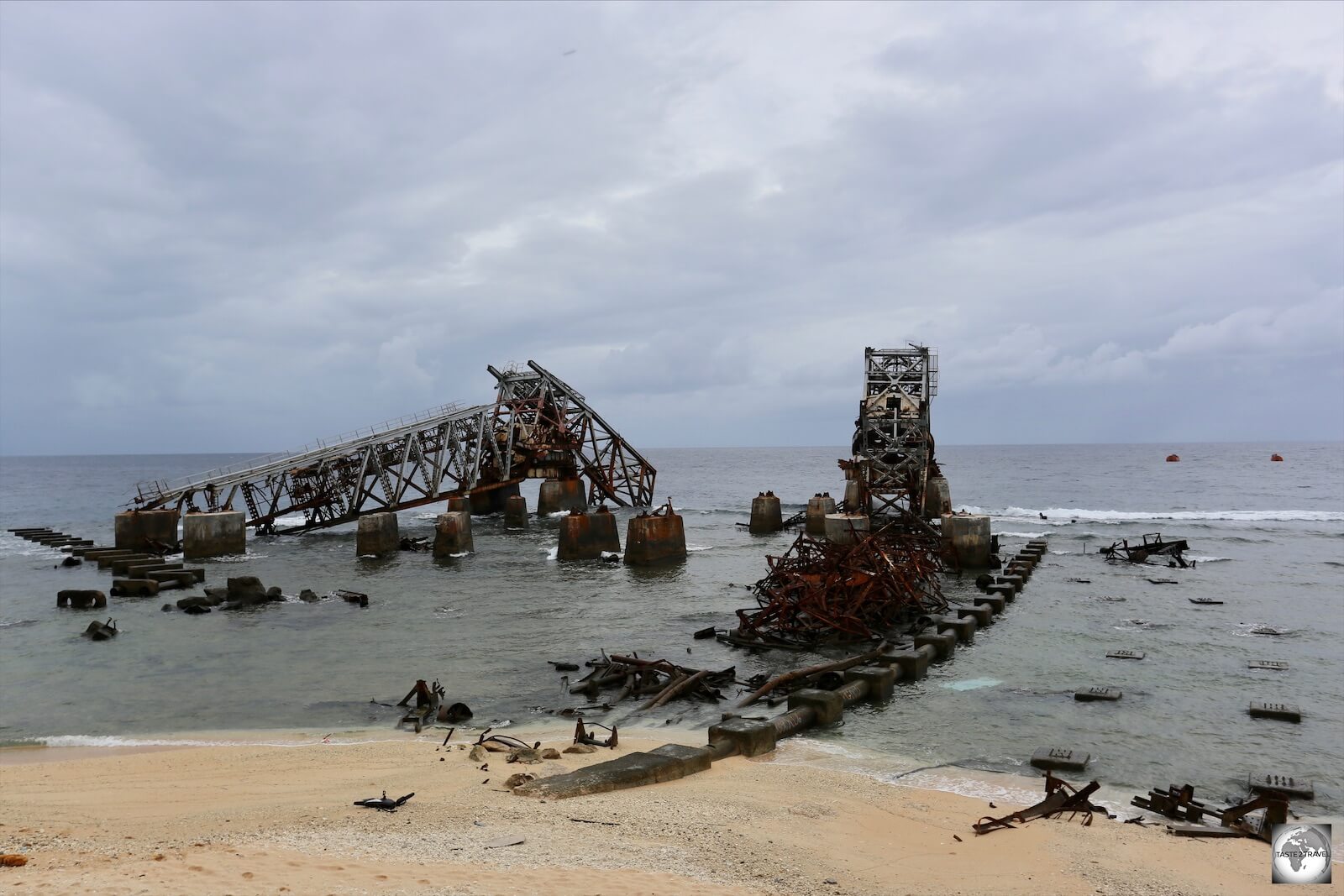 The ruins of Cantilever #1, which was bombed by the Germans during WWII.