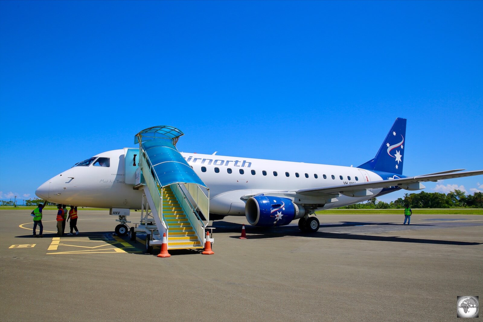 Boarding my Airnorth plane at Dili airport for my flight to Darwin. 