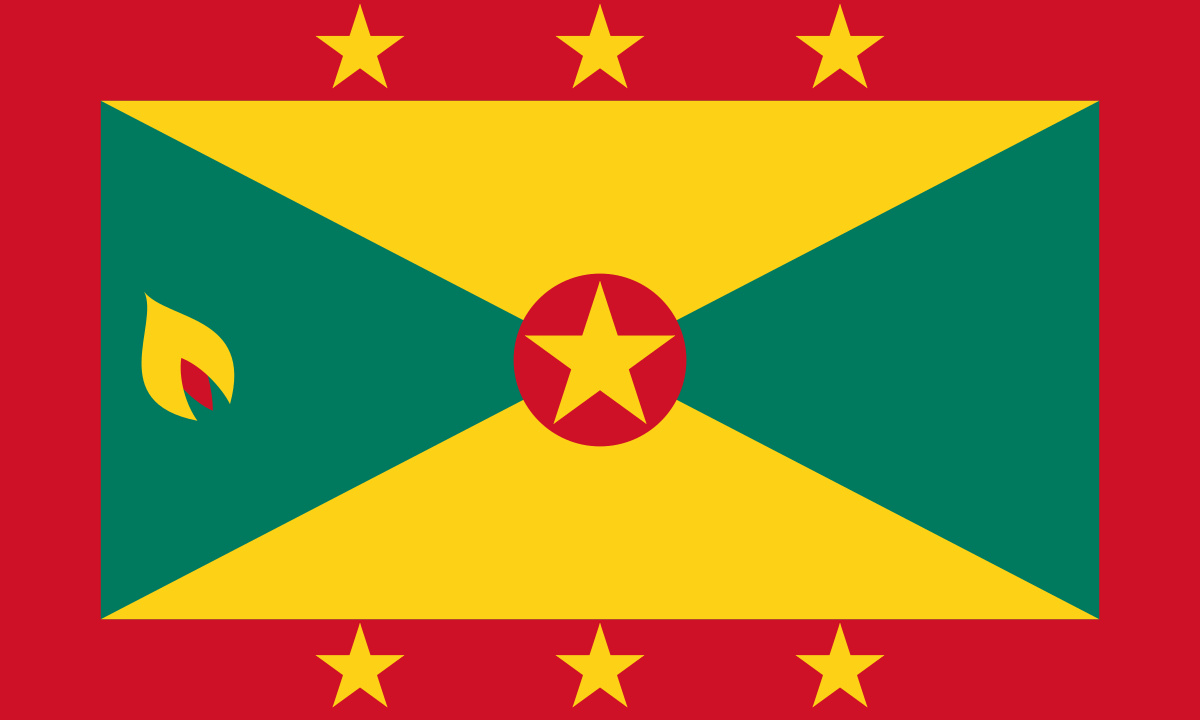 The flag of Grenada.