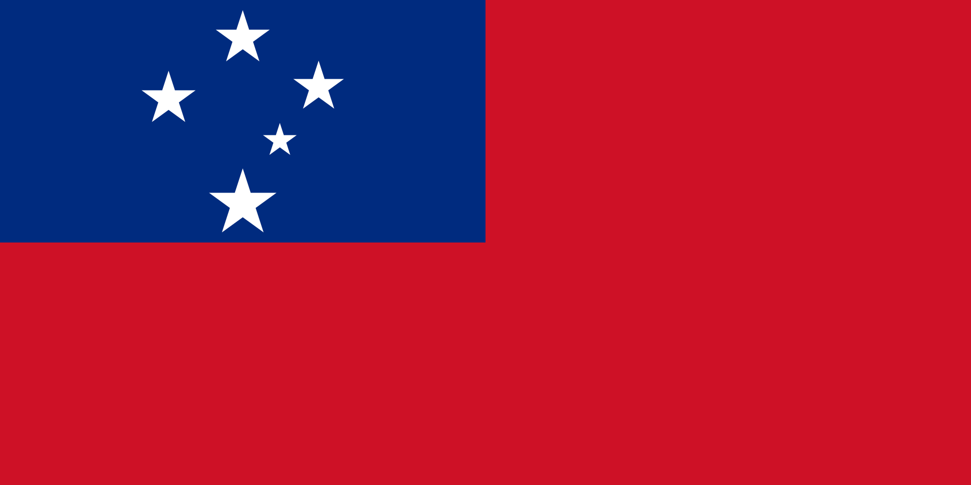 The flag of Samoa.