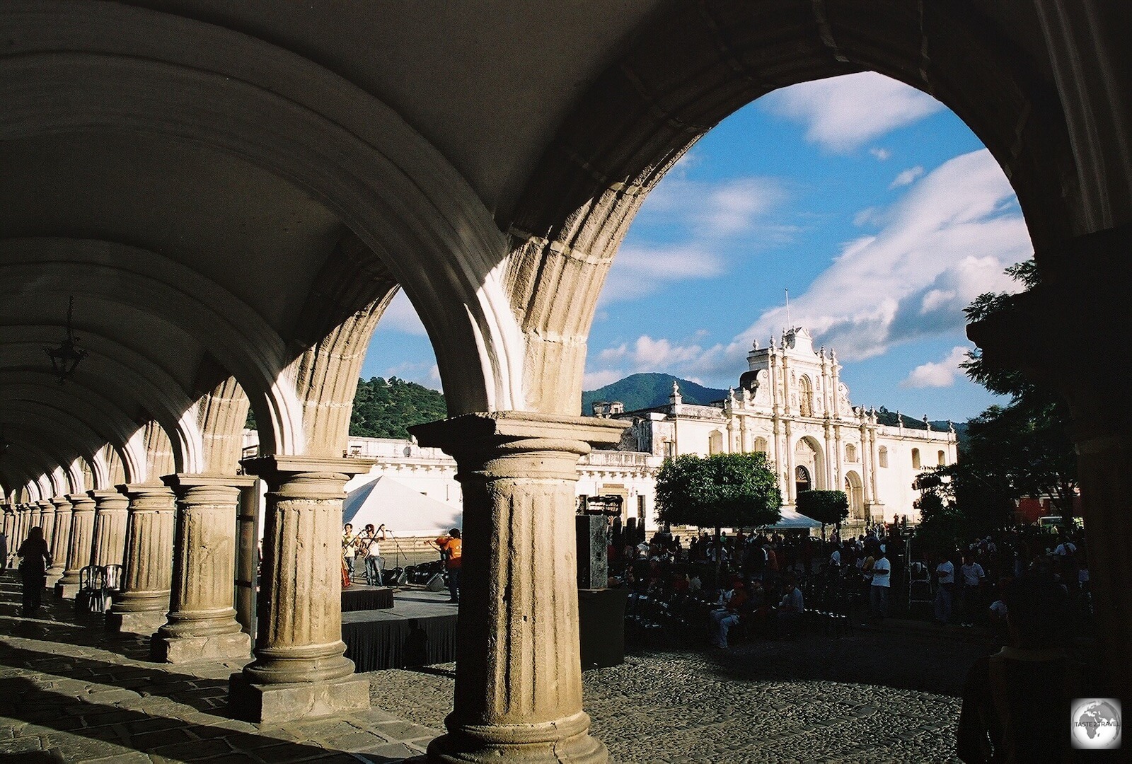 View of the Main Square of Antigua, Guatemala