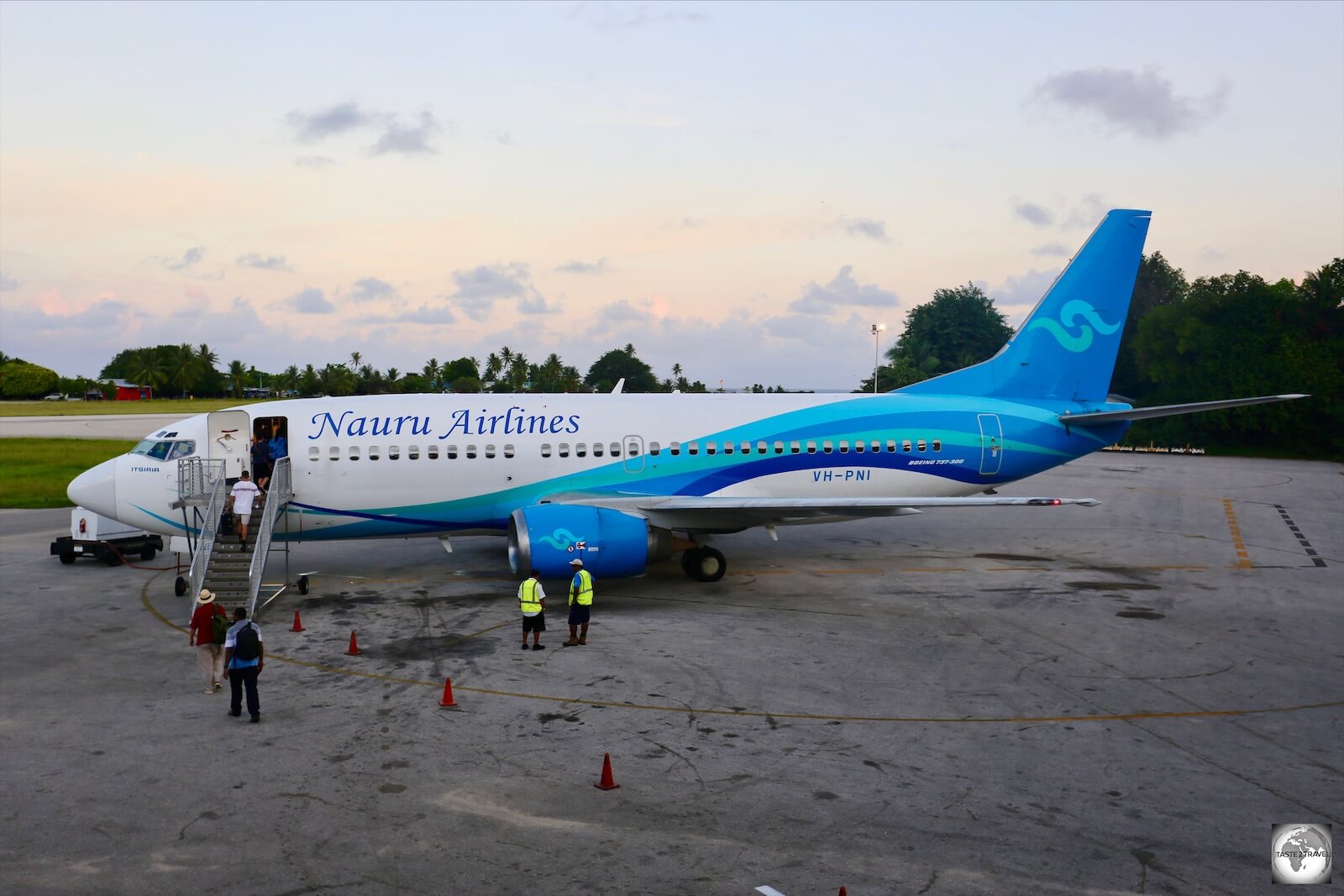 Early morning departure from Nauru back to Brisbane. 