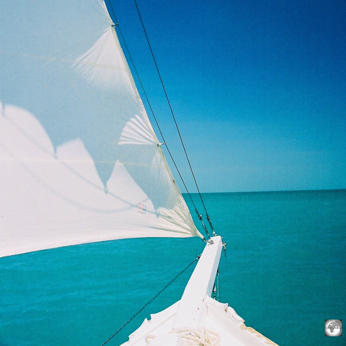 Sailing near Caye Caulker, Belize