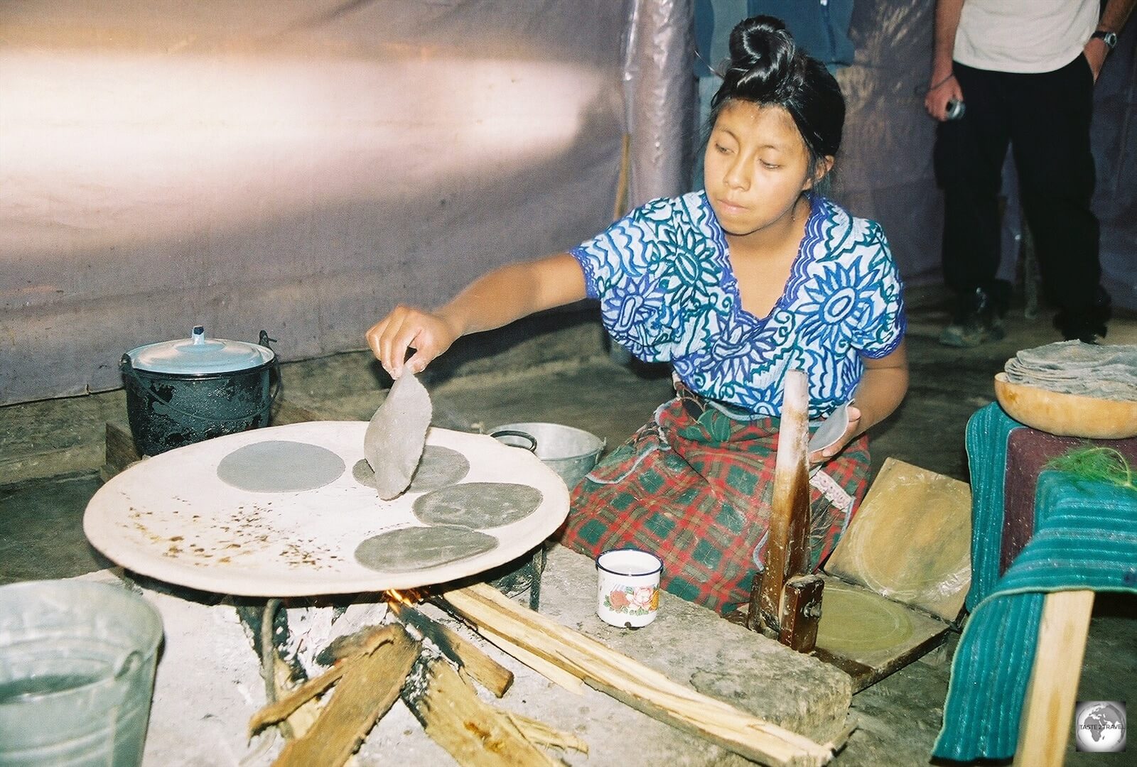 Preparing Tortilla's in a Mayan Village, Mexico