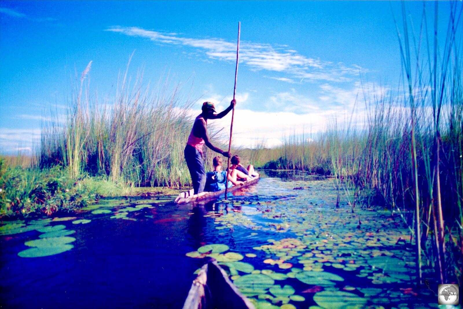 Travelling through the Okavango Delta, Botswana