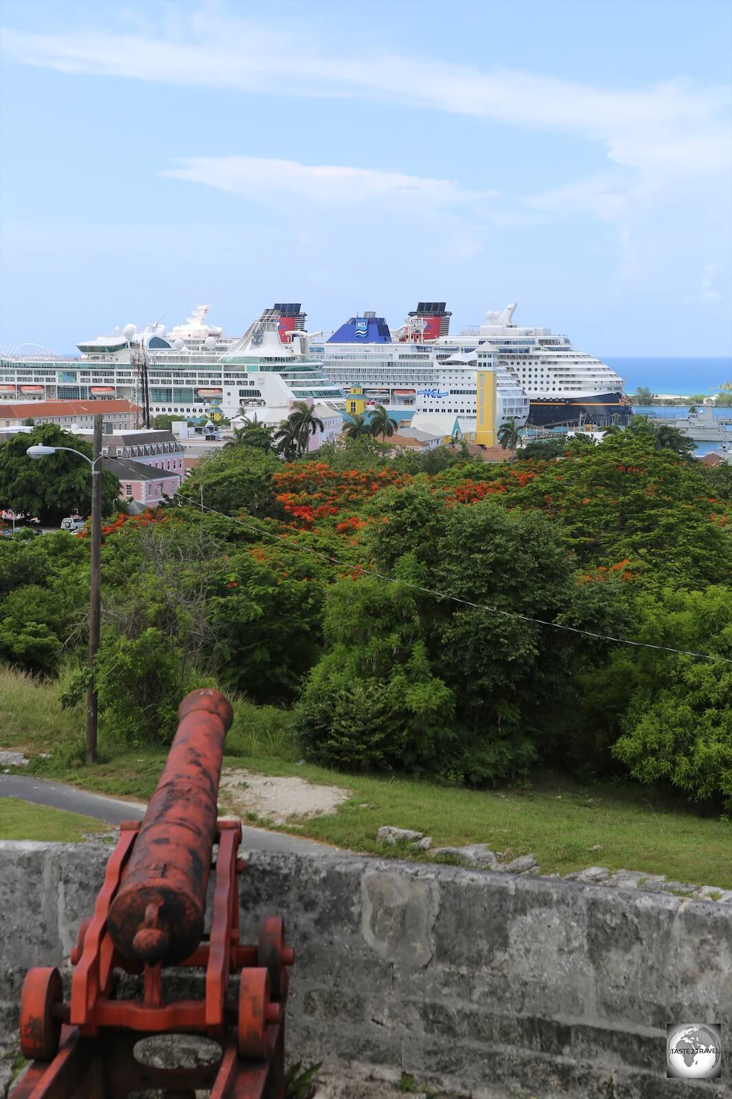 A view of Nassau from Fort Fincastle.