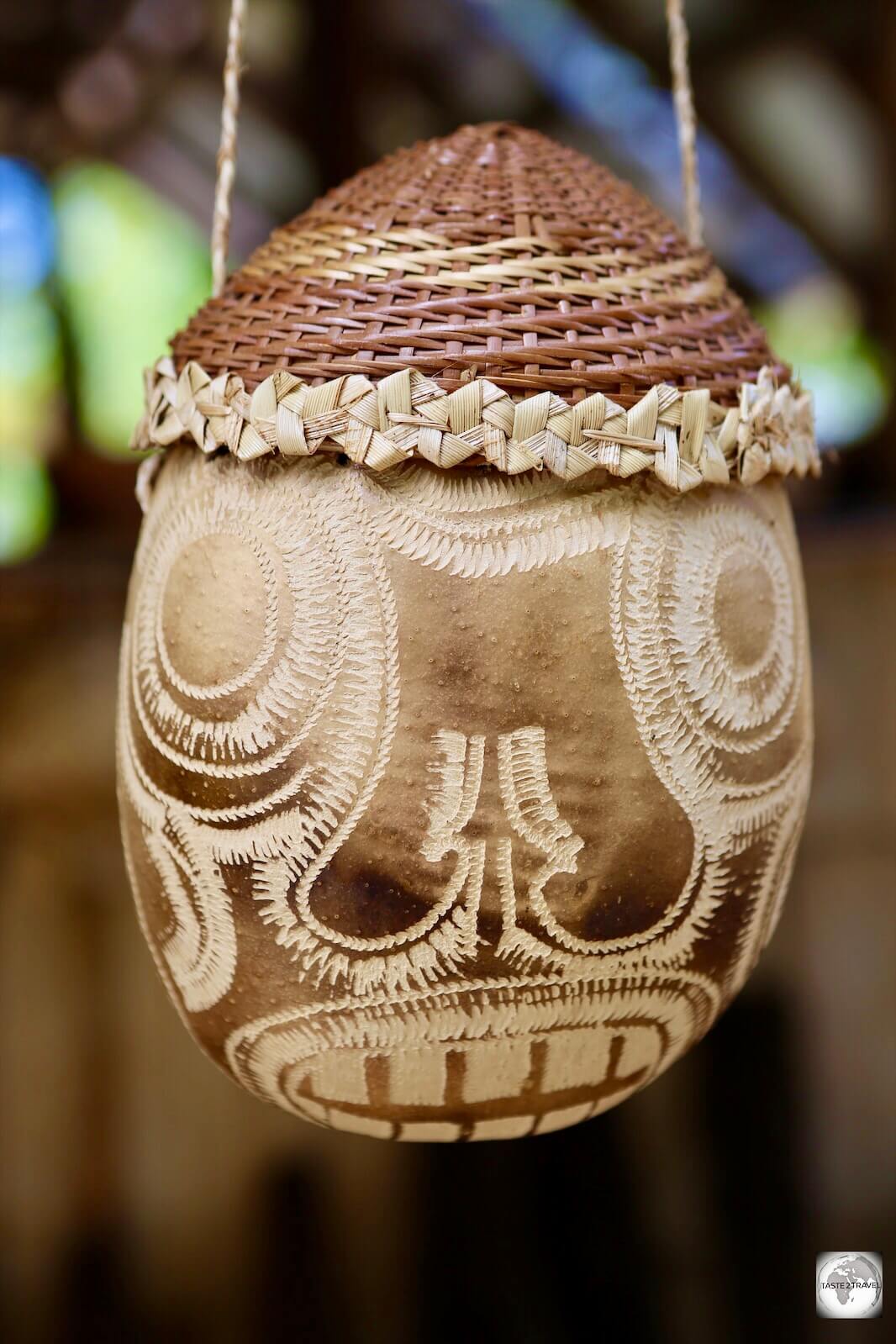 A traditional Kalinago carving, Dominica.