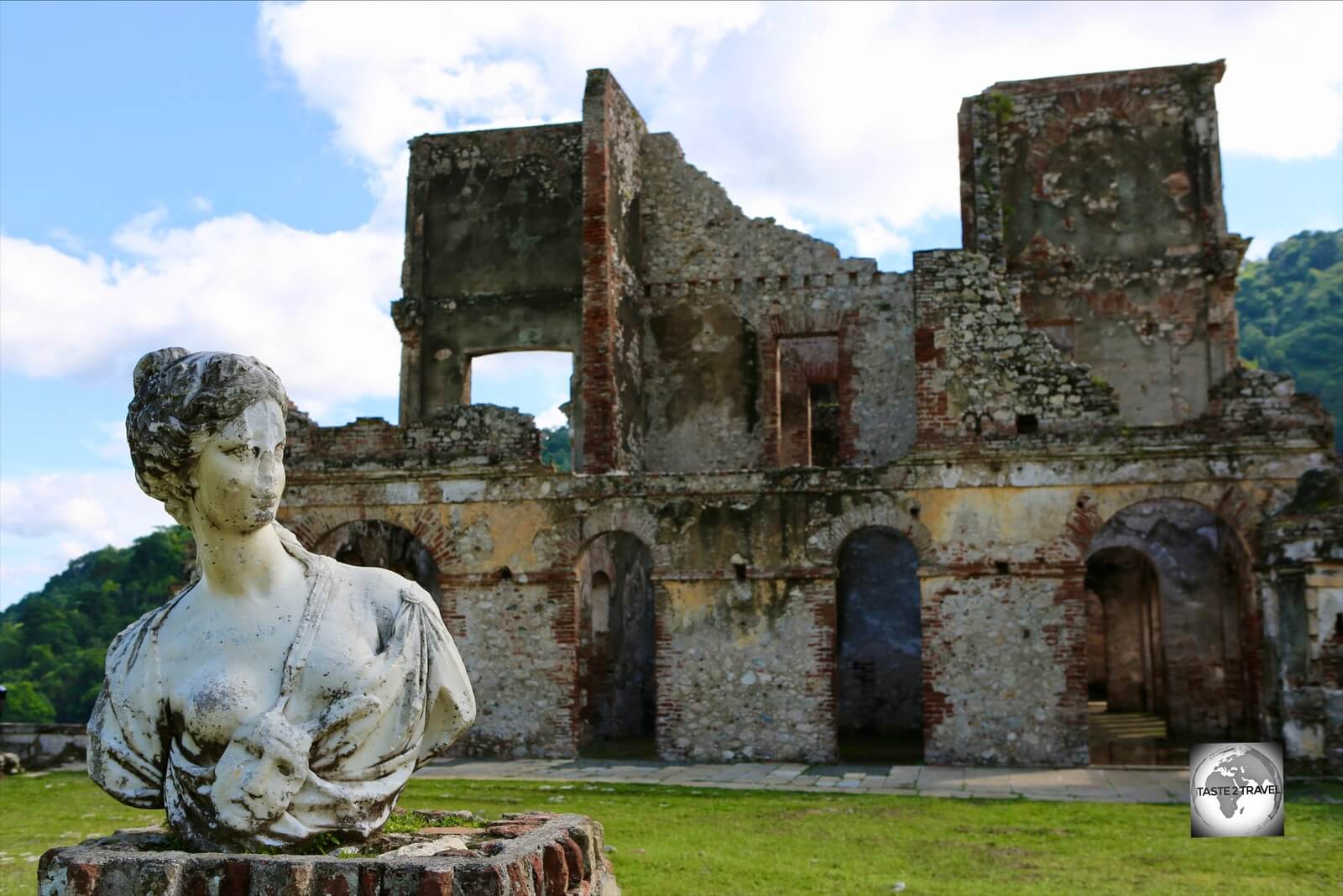 One of 15 Italian-marble statues which once adorned the garden at San-Souci palace. 