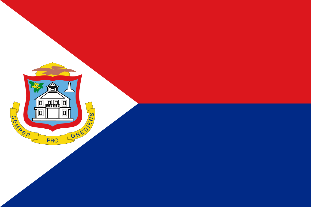 The flag of Sint Maarten.