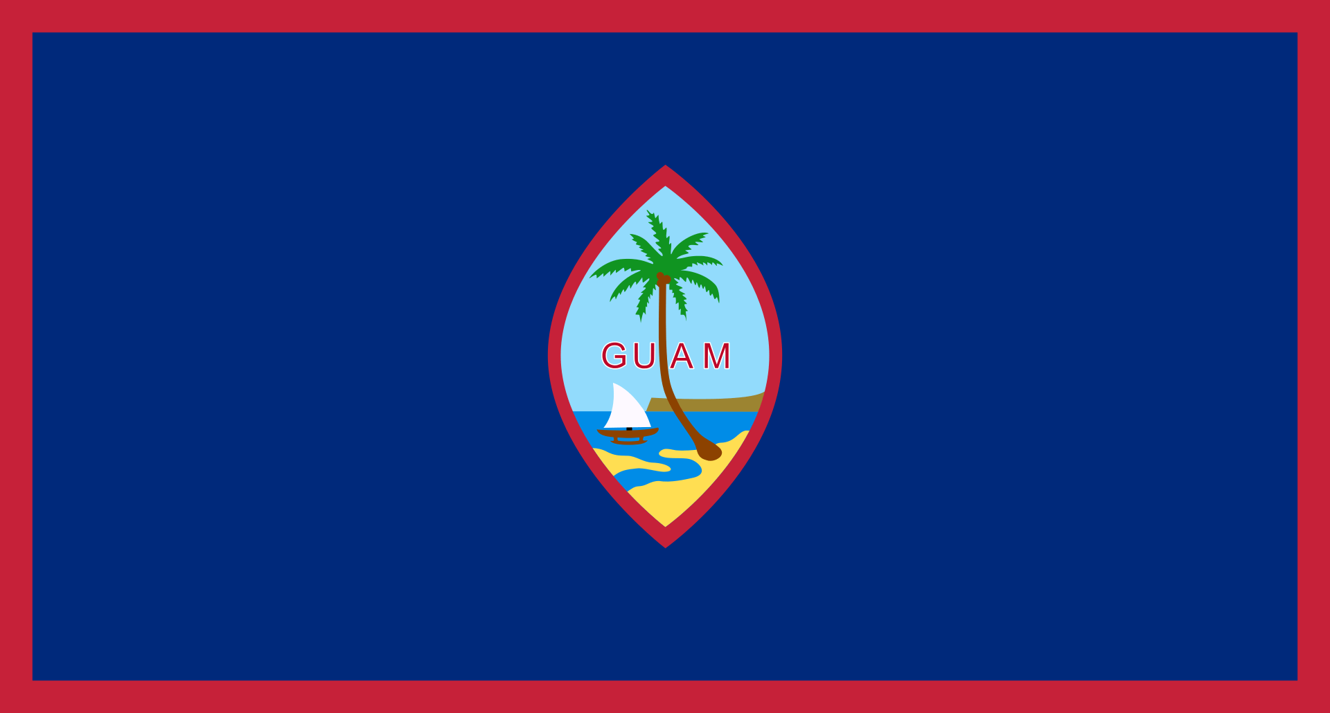 The flag of Guam.