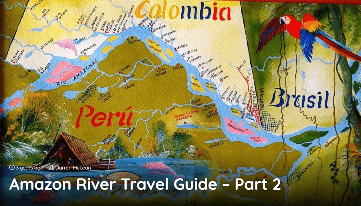 Amazon River Location On World Map Amazon River Location On World Map