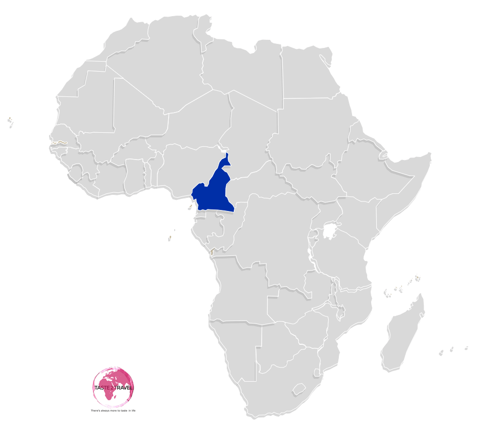 Map highlighting Cameroon