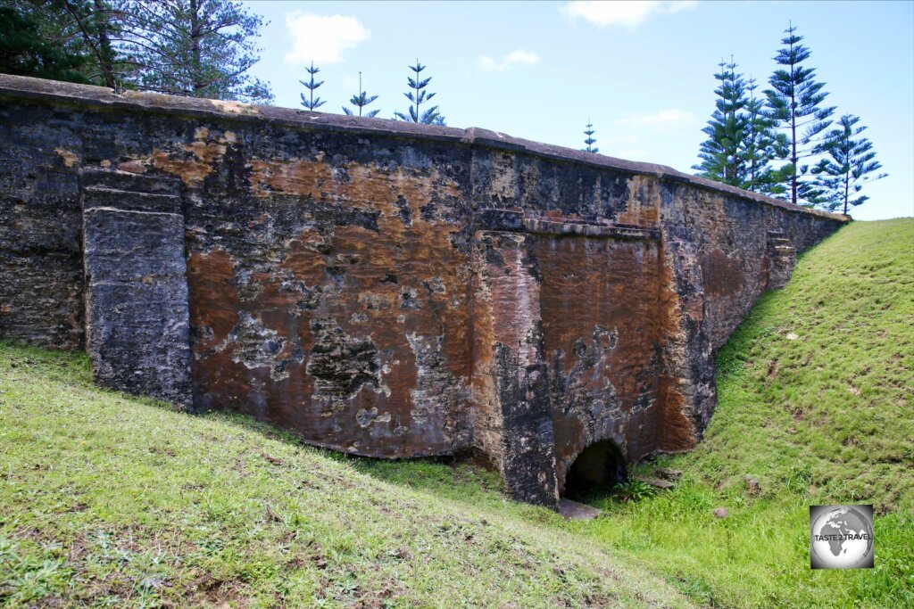 A view of Bloody Bridge on Norfolk Island.