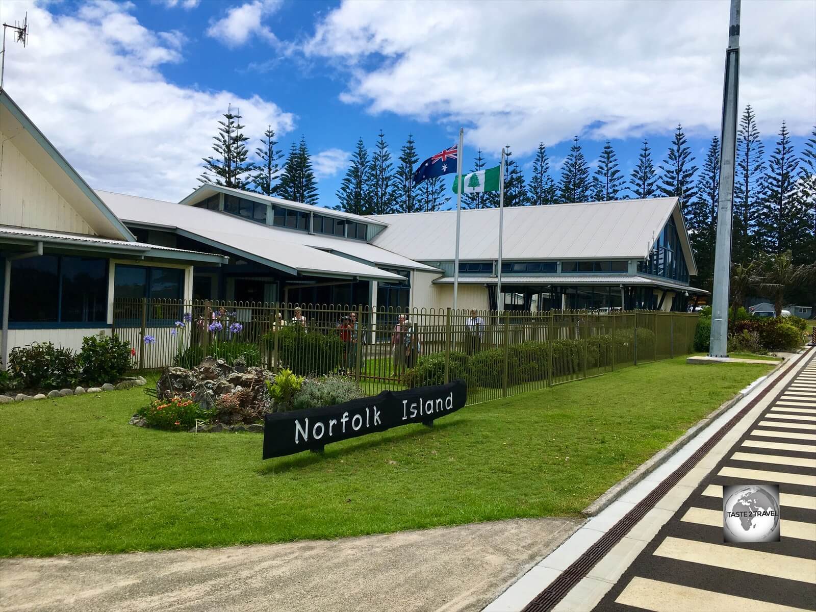 The terminal at Norfolk Island Airport.