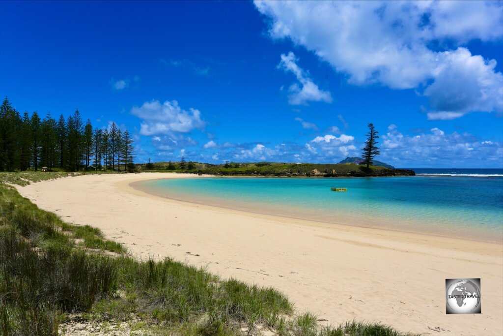 A view of Emily bay, Norfolk Island.