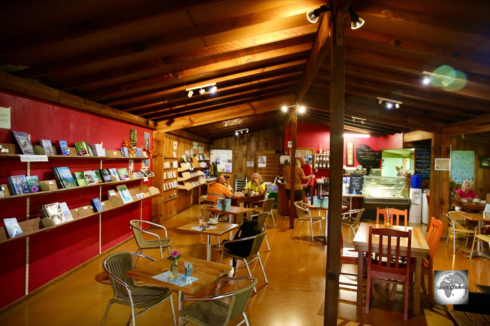 The Golden Orb Bookshop & Cafe on Norfolk Island.