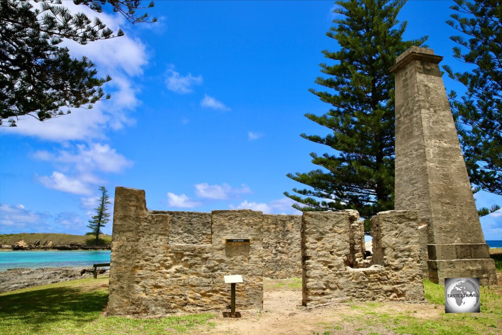 Built in 1846, the Salthouse at Emily Bay was designed to retain sea water which was evaporated to form salt.