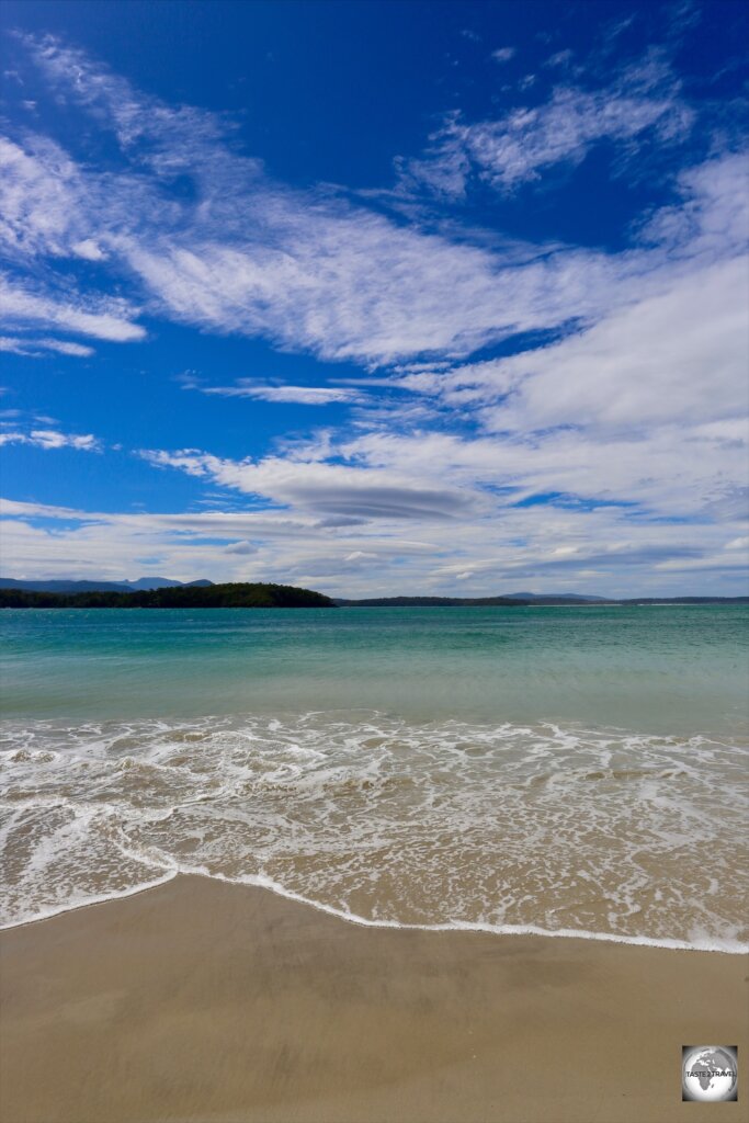 A beach at Cockle Creek, Recherche bay - the most southerly point in Australia (by road).