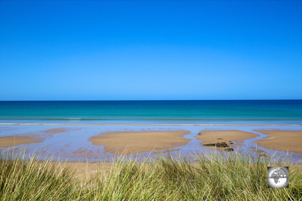 A view of Godfrey's beach at Stanley.