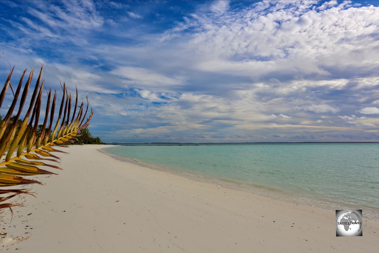 A view of Sandy Point beach, the finest stretch of sand on Home Island.