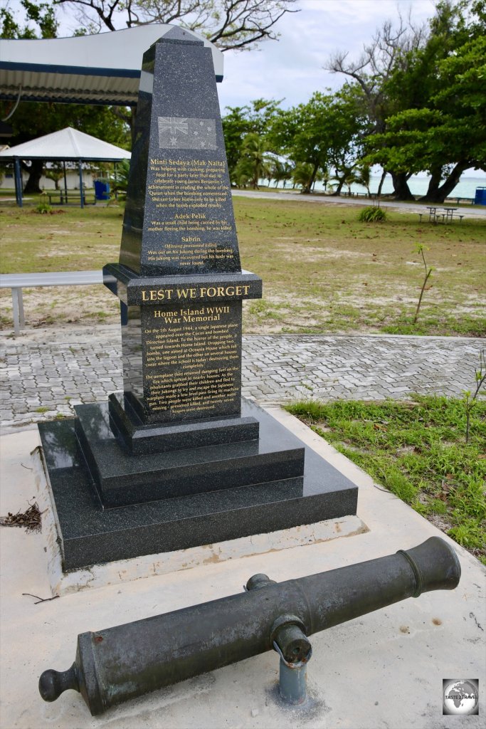 The Home Island WWII memorial.