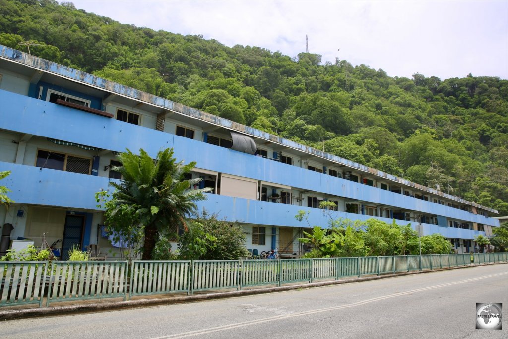 Singaporean, HDB-style, housing in Kampong.