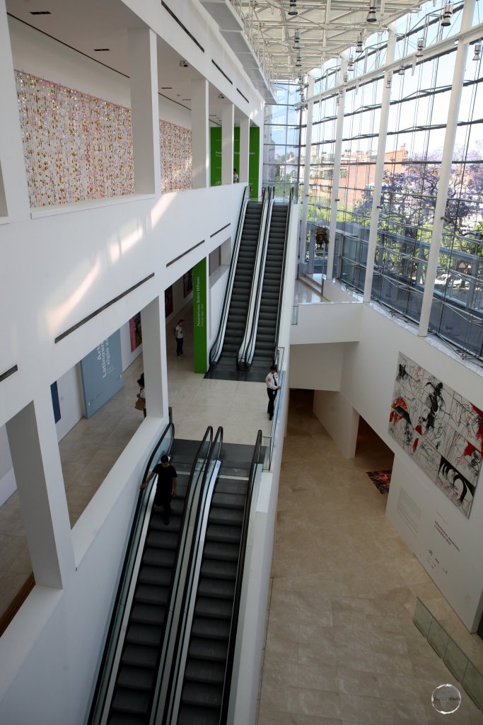 A view of the 'Museo de Arte Latinoamericano de Buenos Aires' (MALBA), a cultural highlight of Buenos Aires.