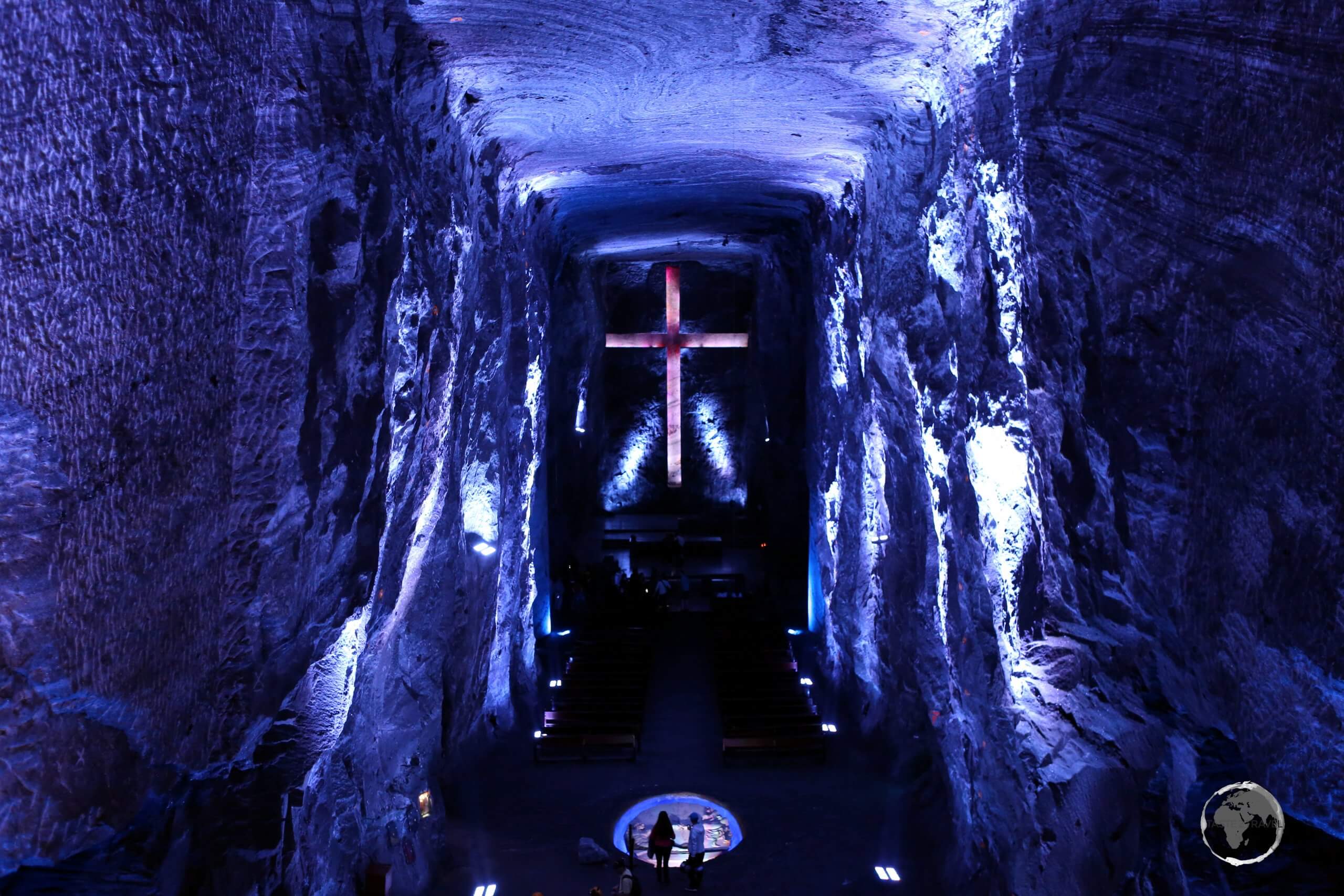 Zipaquirá is famous for its huge 'Salt Cathedral', an underground church built inside an abandoned salt mine.