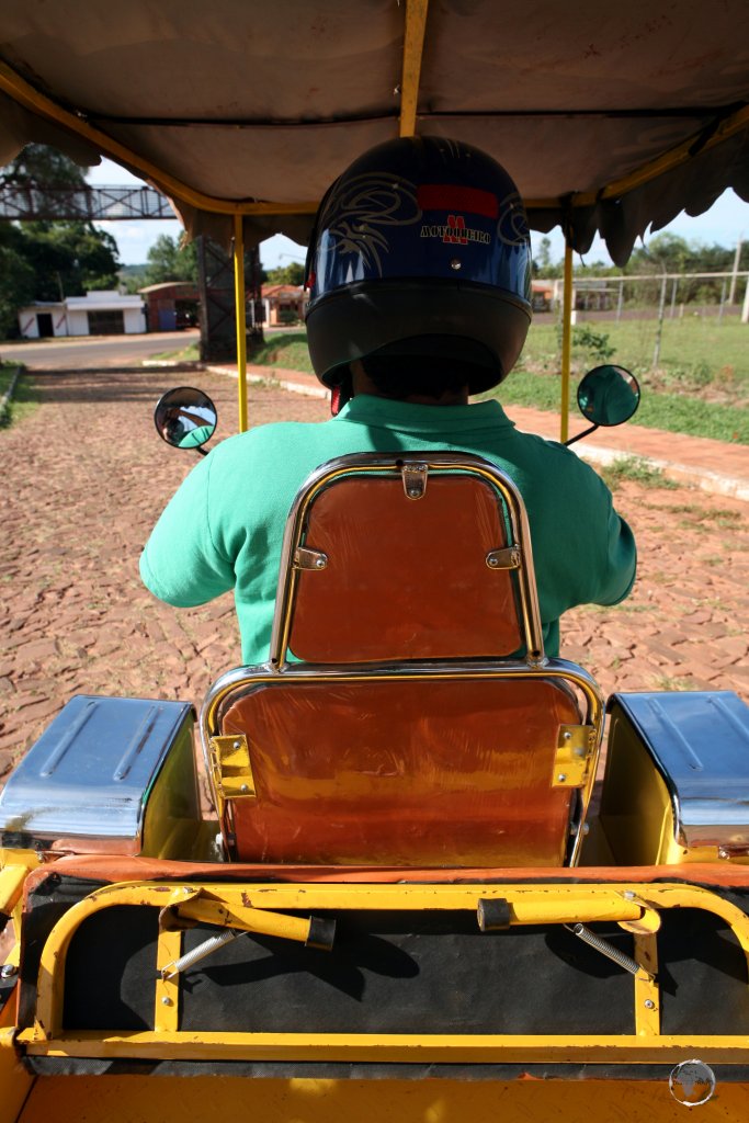 My motorcycle-taxi, which transported me between the various mission sites.