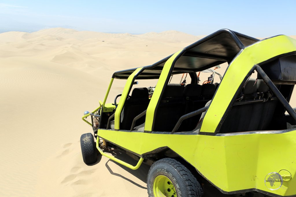 Exploring the sand dunes around Huacachina, an oasis town in southern Peru.