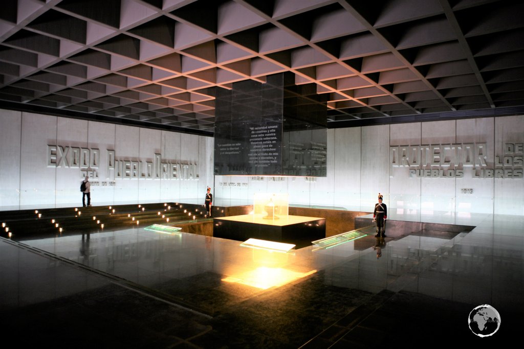 The Artigas Mausoleum is a monument to Uruguayan hero José Artigas, located in Plaza Independencia, in downtown Montevideo.