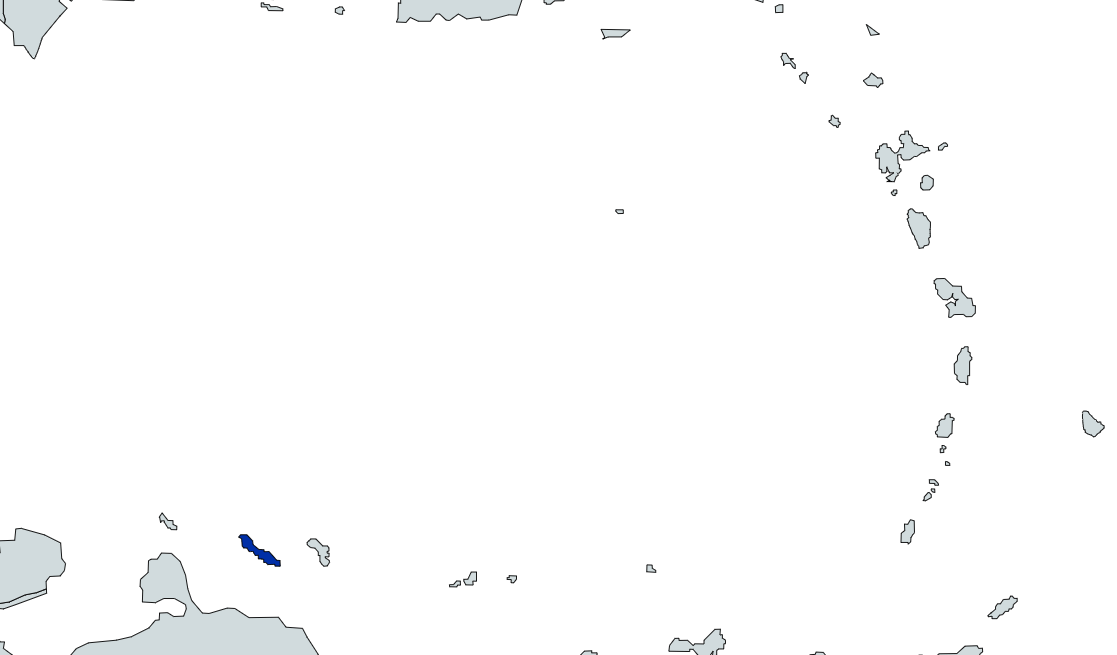 Map highlighting Curacao