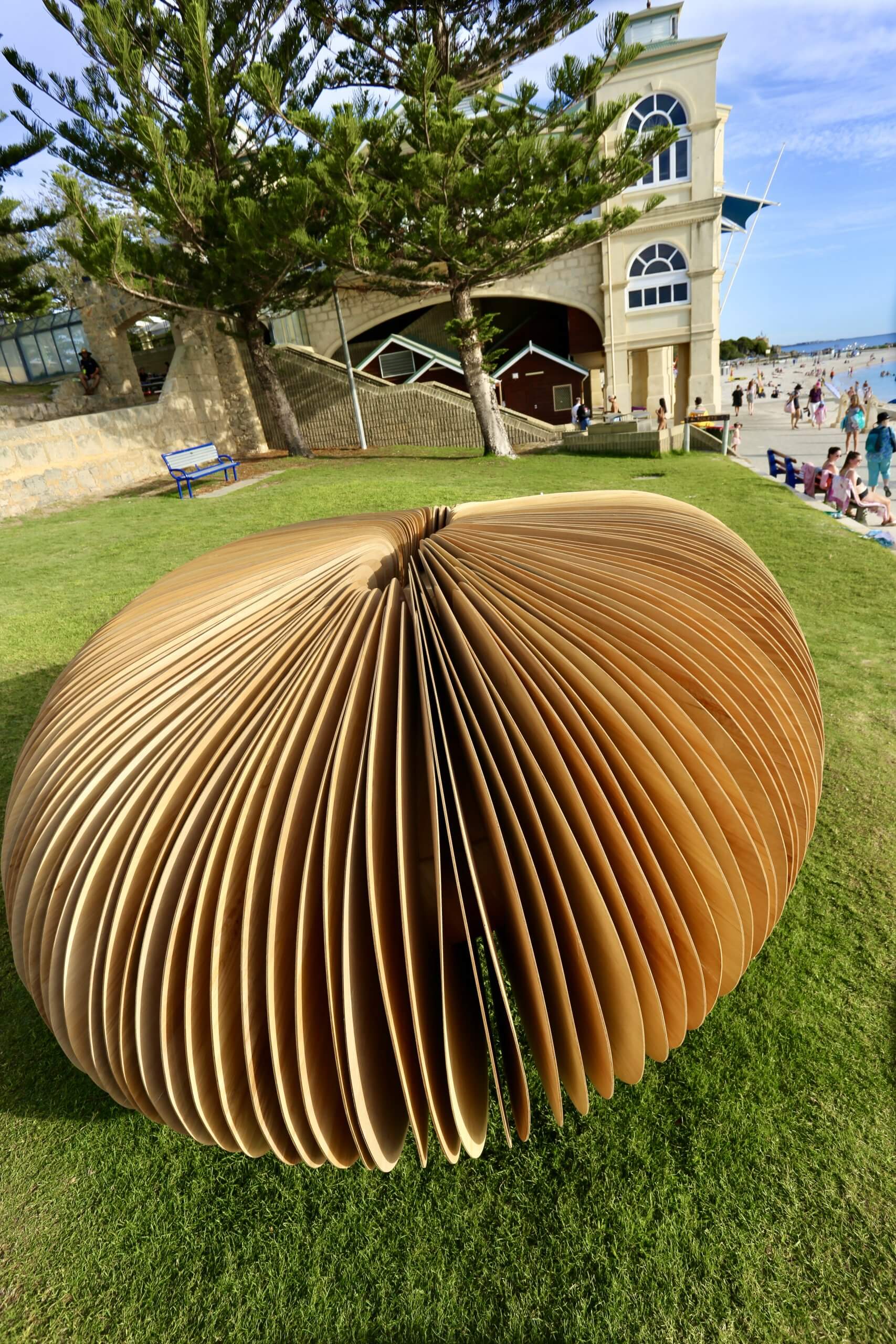 Artwork at Cottesloe Beach, Perth.