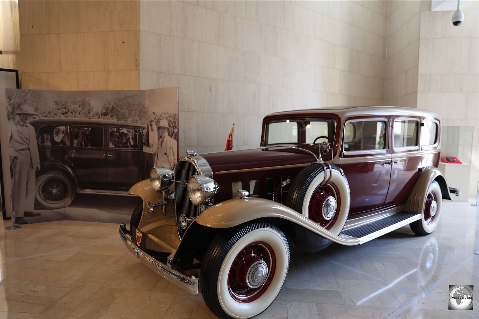 One of the displays at the Bahrain National Museum is this shiny 1932 Buick which was owned by Sheikh Isa Bin Salman Al-Khalifa.