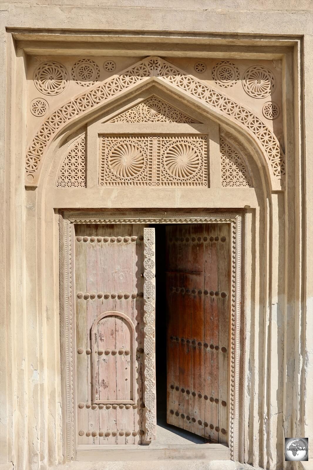 Doorway in the historic old town of Muharraq. 