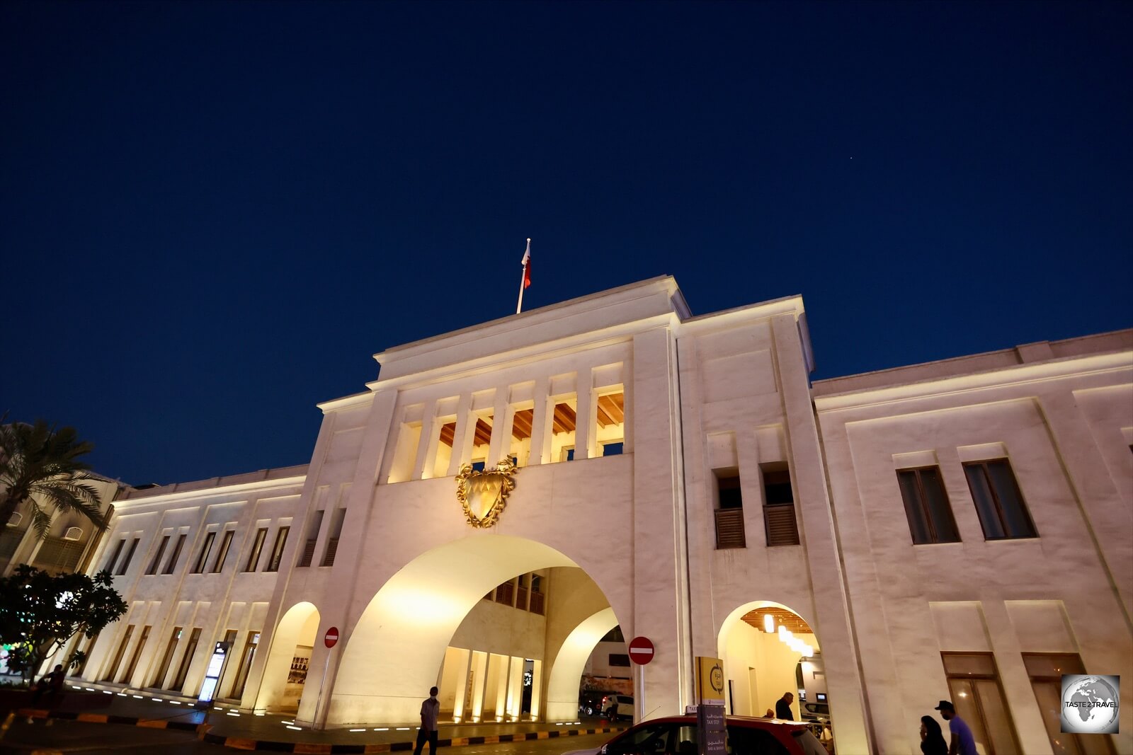 Marking the entrance to Manama souk, Bab Al Bahrain lies at the heart of Manama, the capital of Bahrain.