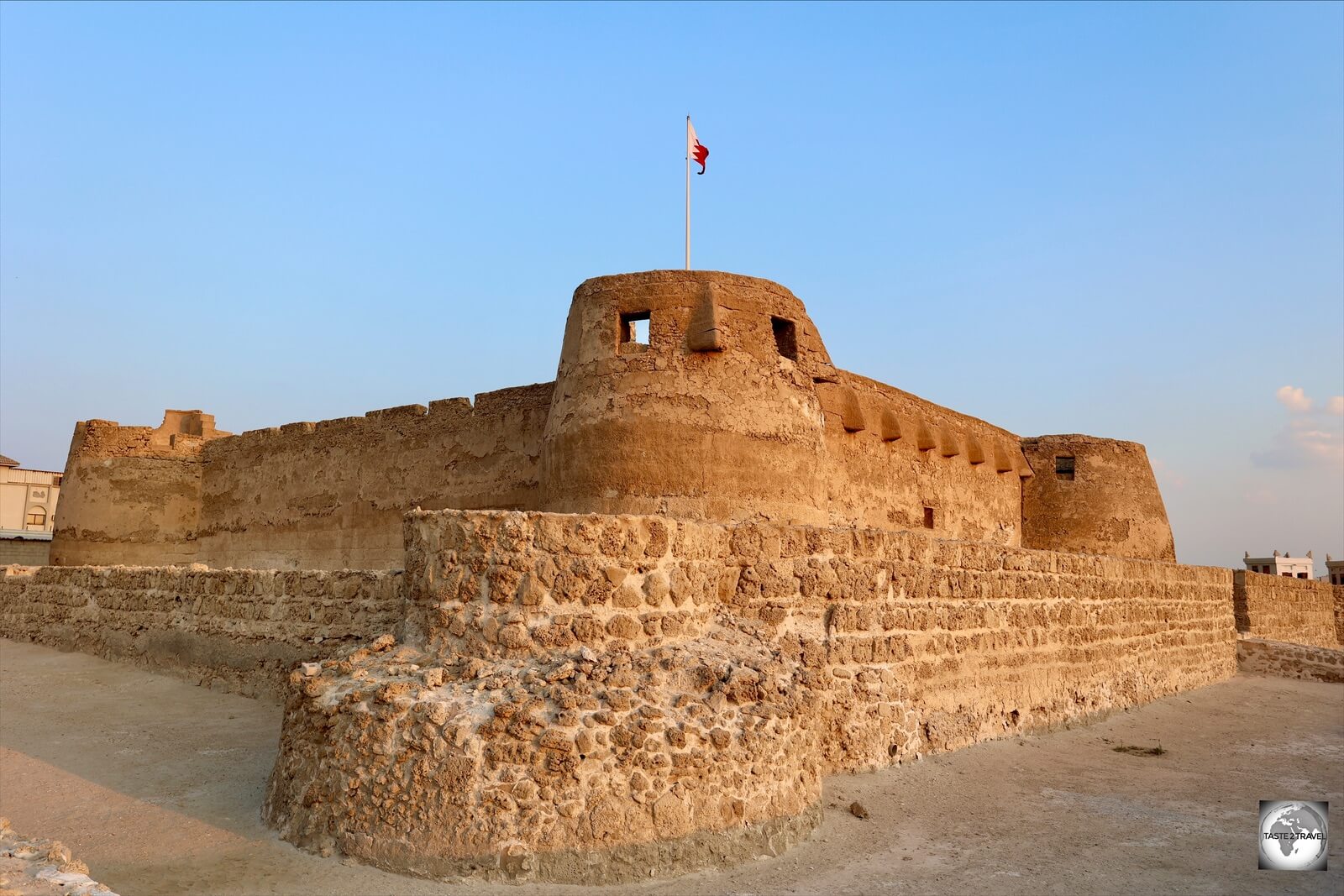 Once a key part of the fortifications of Bahrain, Fort Arad today lies across the road from a modern shopping mall. 