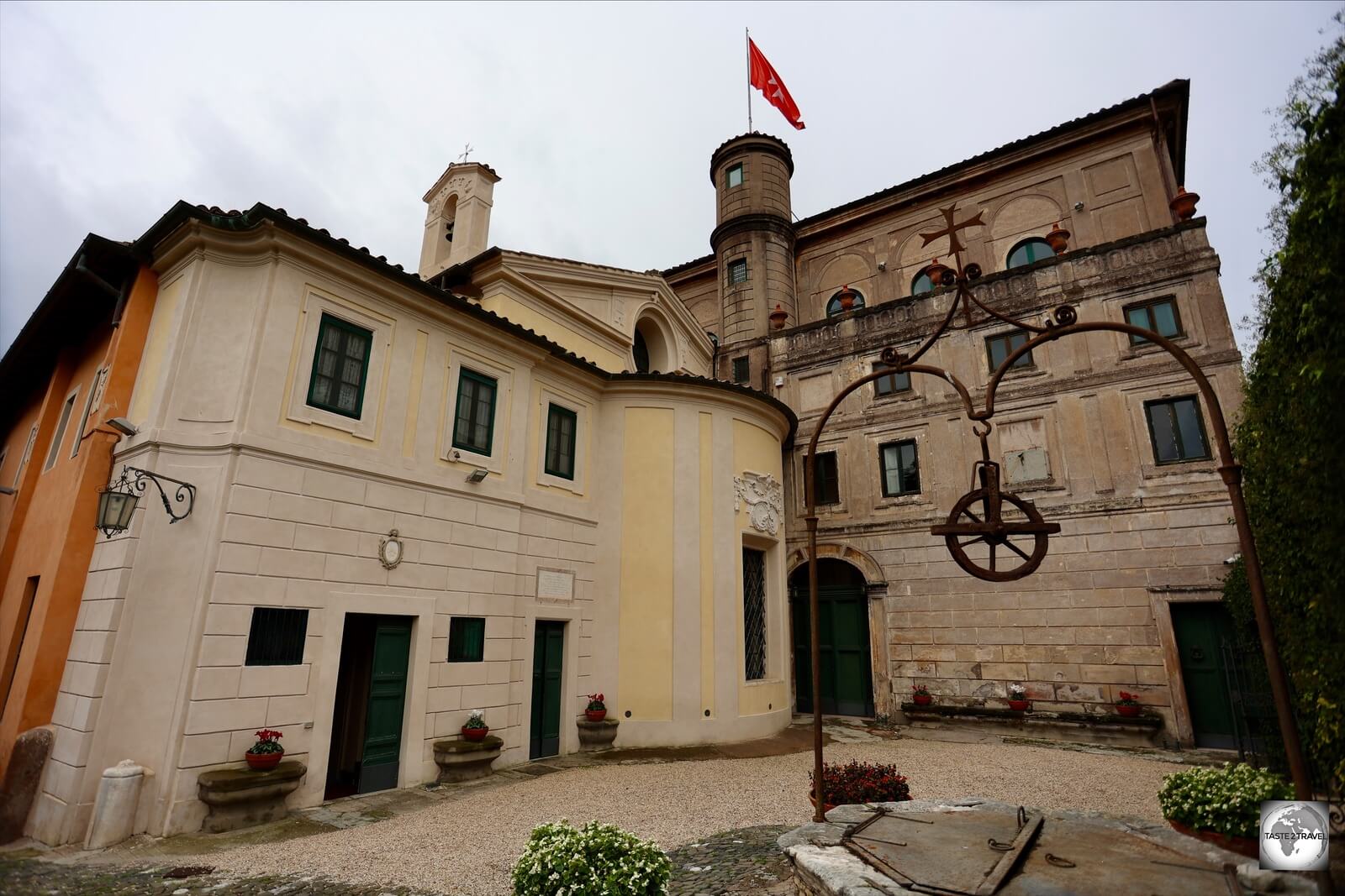 A view of the Magistral Villa which serves as the Embassy of the SMOM to Italy.