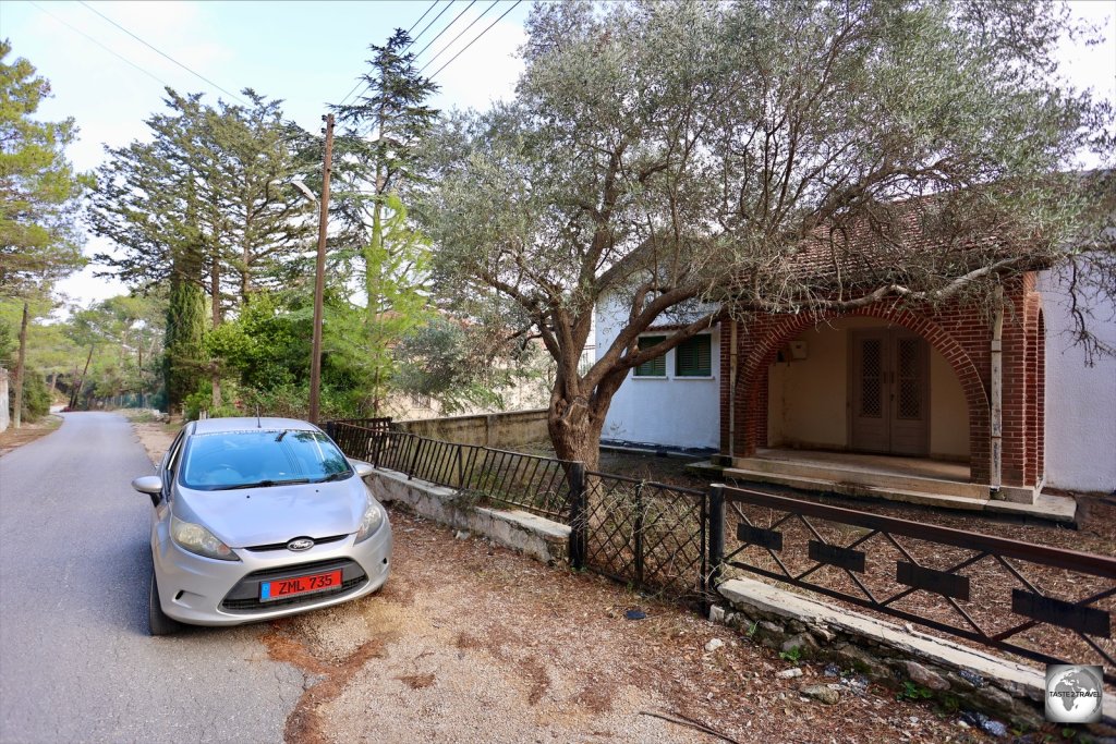 My rental car parked in the village of Kantara.