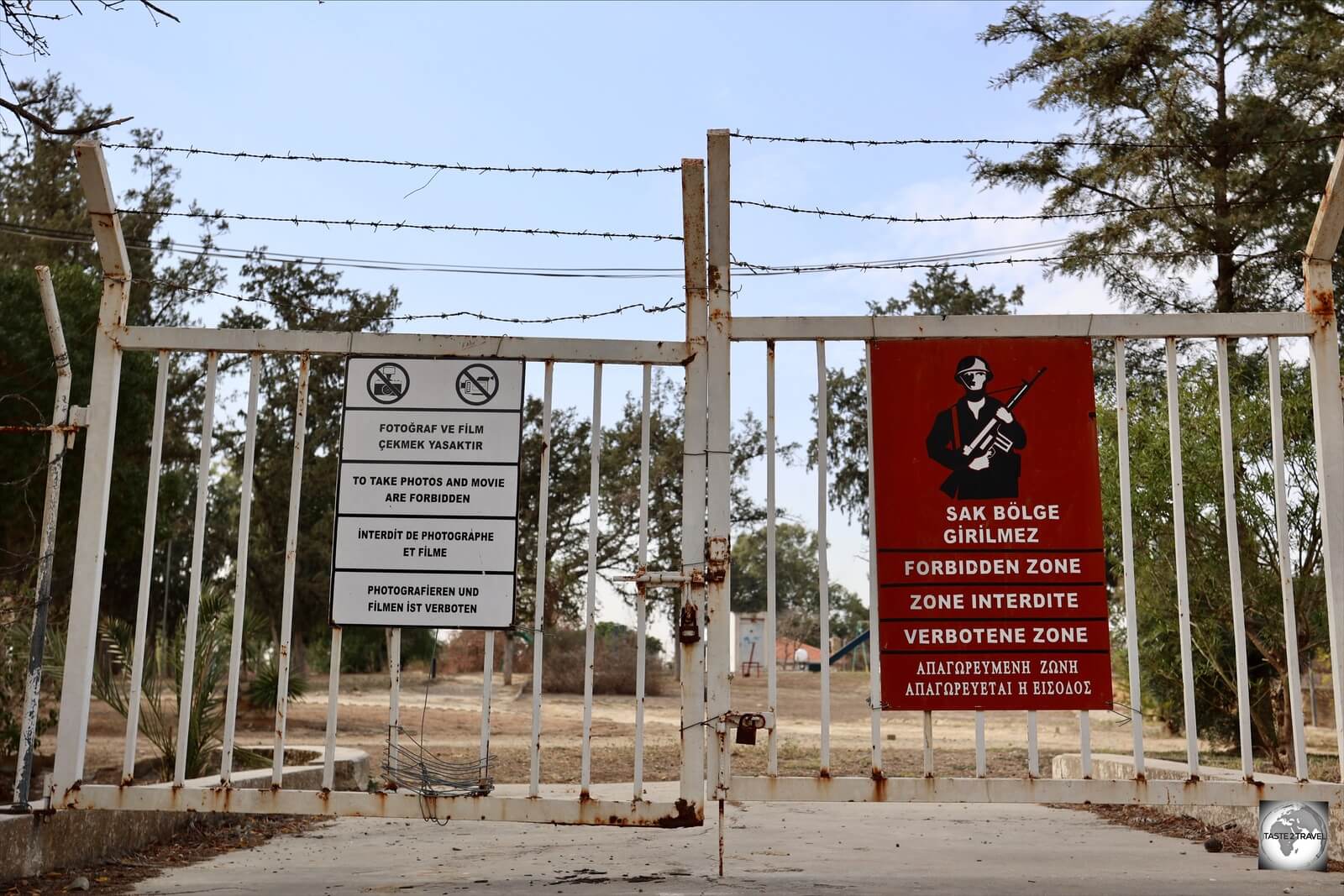 Now off limits, a former park on the city walls in North Nicosia is now part of the UN Buffer zone.