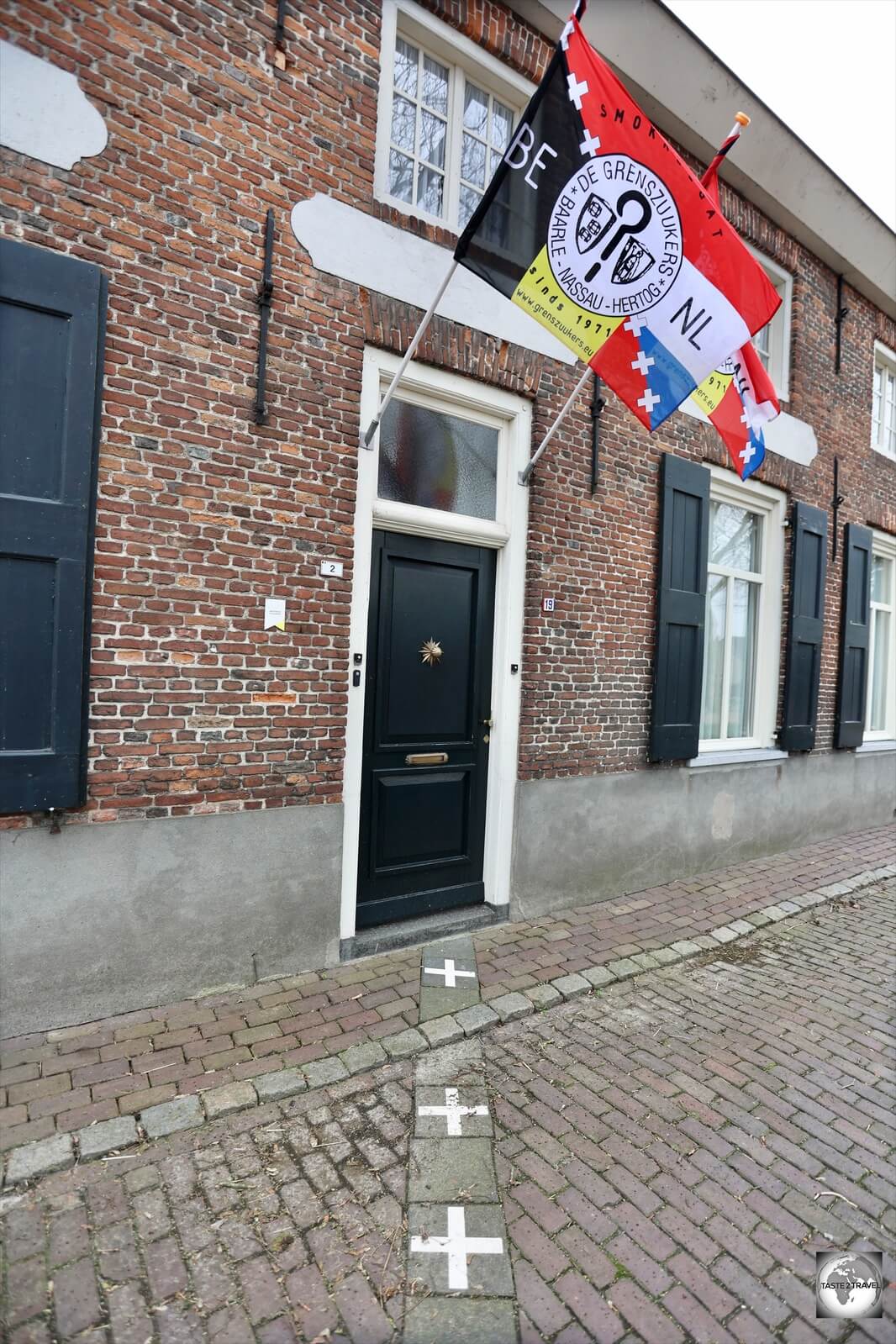 Divided between two countries, this house at Loveren #19 is the most photographed site in Baarle. 