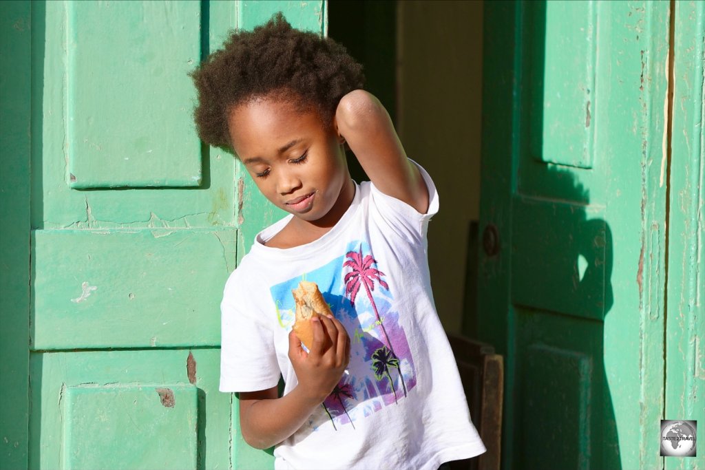 A young girl on the island of Boa Vista.